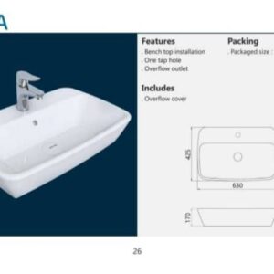 روشویی رو کابینتی دافنه